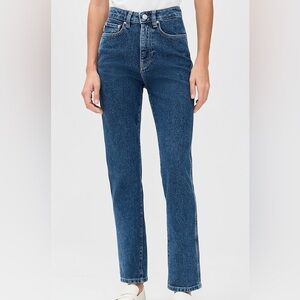 Reformation Abby High Rise Straight Leg Jeans